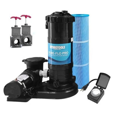 120 Sq Ft Cartridge Filter system 1.0 HP, 2-Speed Pump