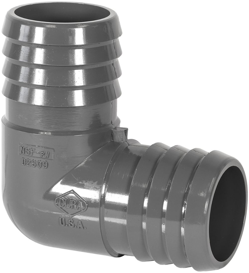 BARBED/THREADED ELBOW  HOSE ADAPTER 1.5”