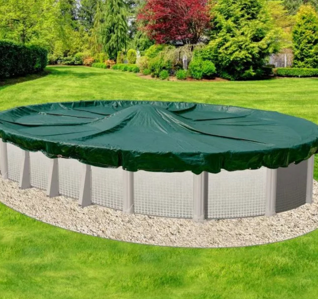 RipStopper Winter Cover 12'X24'-OVAL : 16'X28'
