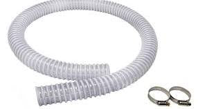 FILTER HOSE 6' x 1 1/2" Corrugated with Clamps